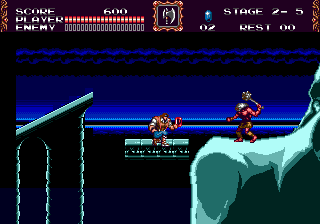 Castlevania - Bloodlines (USA) In game screenshot